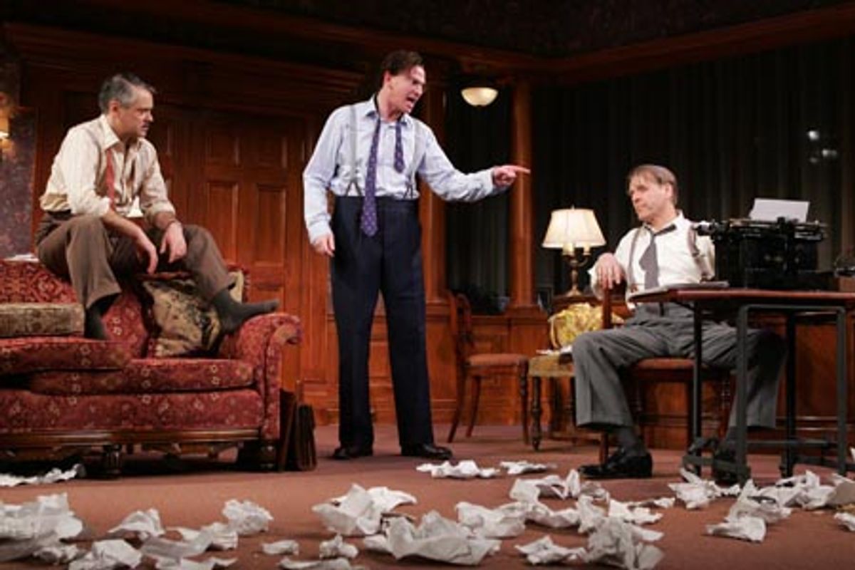 Matthew Arkin as Ben Hecht, Douglas Sills as David O. Selznick, David Rasche as Victor Fleming at 